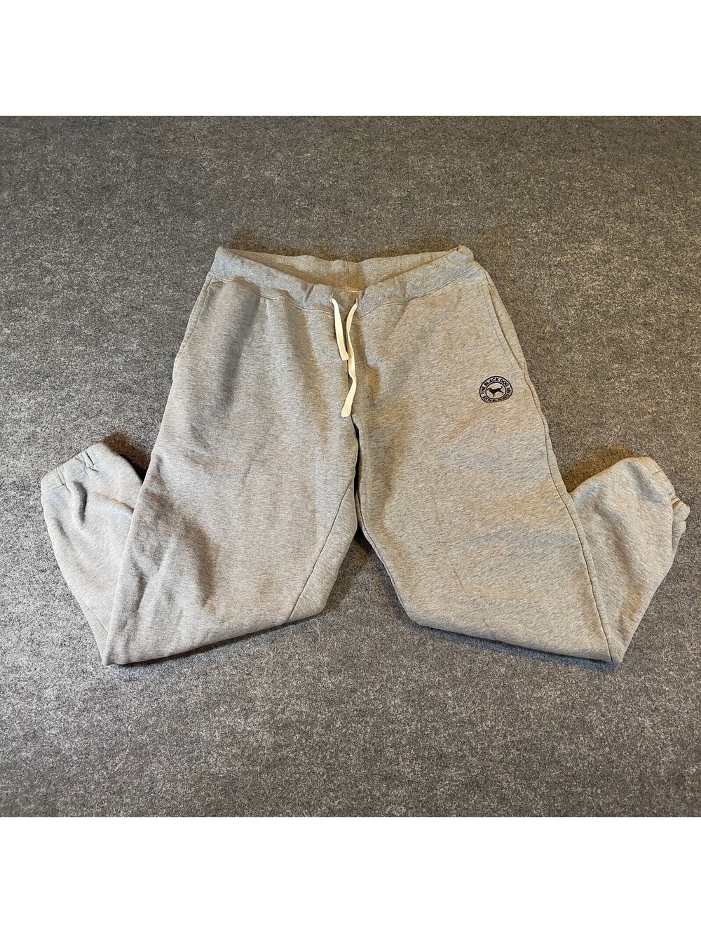 The Black Dog MV Sweatpants Mens Large Grey Joggers Casual Athleisure 1971